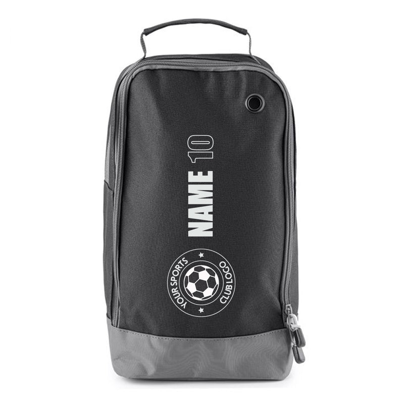 Football Boot Bags for Kids – Durable Personalized Sports Bag with Vertical Name, Custom Logo & Number