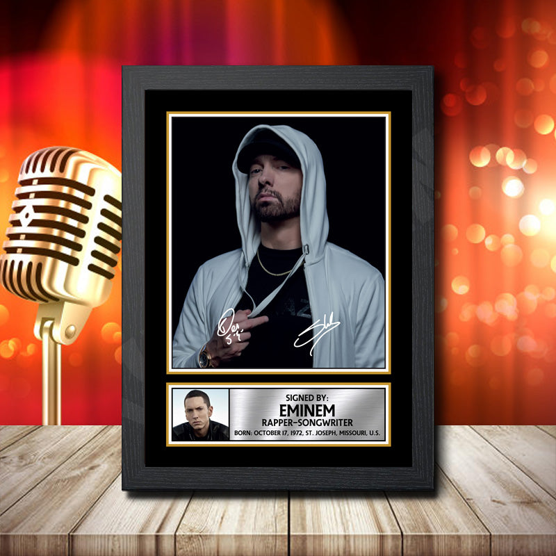 Bad Meets Evil Eminem 2 – Printed Signature Music Star Print – Bad Meets Evil Eminem 2