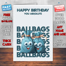 Rude Swear Word Birthday Card Design - B*LLBAG