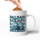 Rude Swear Word Printed Mug Design - B*LLBAGS (3 Colours)