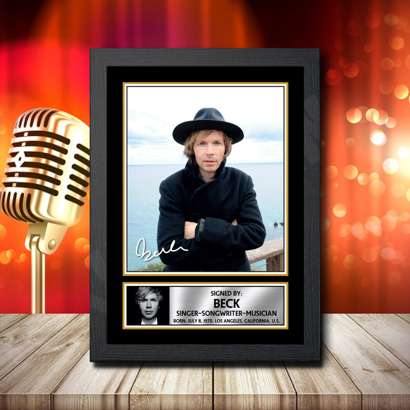 Signed Music Posters Beck 2 - Signed Autographed Music Star Print