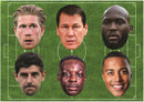 Belgium Football Legends Face Mask Multipack – 6 Belgium Football Star Inspired Party Masks – Funny Fancy Dress Accessories for Football Parties, Match Days, Tournaments, Birthdays & Photo Booth Props