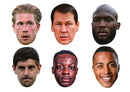 Belgium Football Legends Face Mask Multipack – 6 Belgium Football Star Inspired Party Masks – Funny Fancy Dress Accessories for Football Parties, Match Days, Tournaments, Birthdays & Photo Booth Props