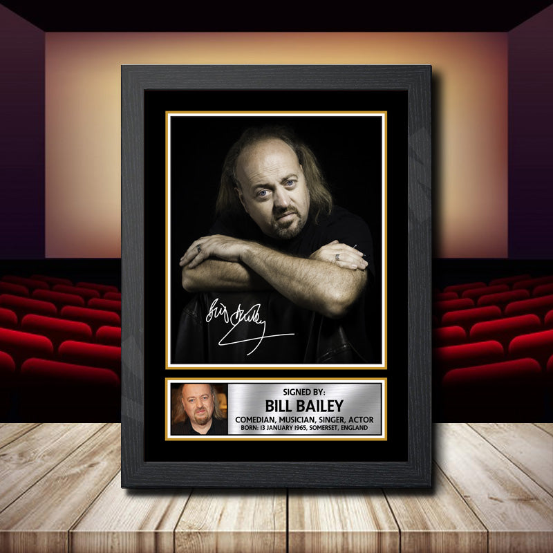 Bill Bailey 2 Printed Signature Movie Star Poster Print Framed Wall Art Gift – Bill Bailey 2 Printed Signature Movie Star Poster Print