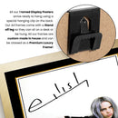 Billie Eilish Portrait Printed Signed Poster Print – Artistic Pop Music Wall Art – Autograph Style Singer Photo – Modern Music Memorabilia Collectible