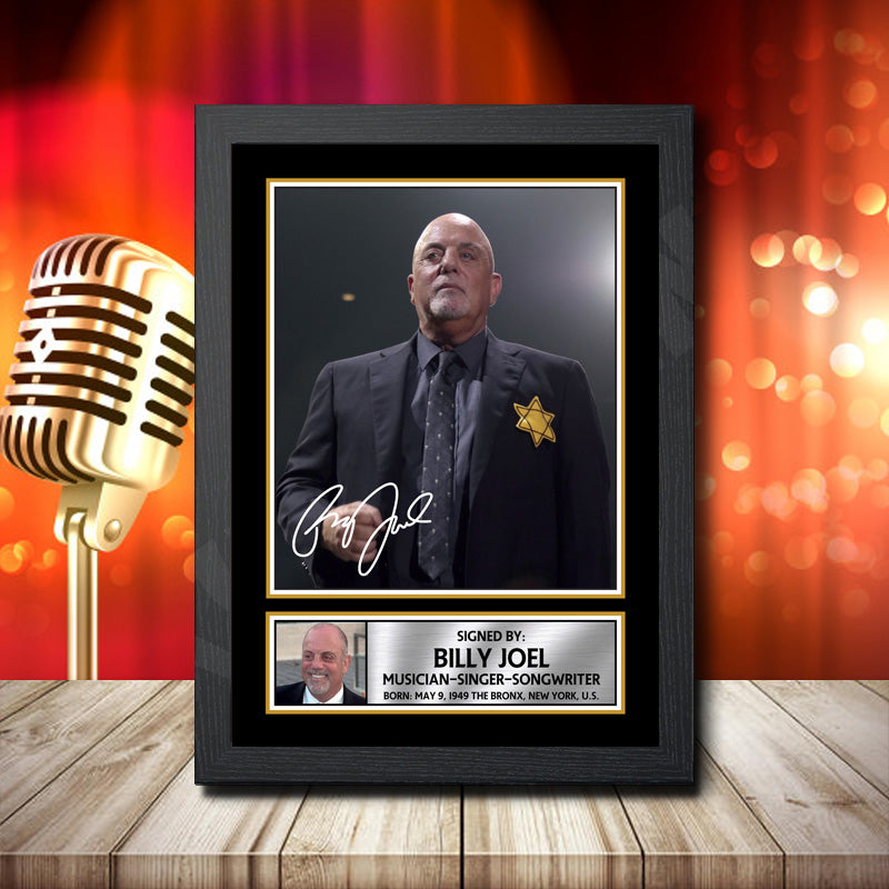 Billy Joel 2 – Printed Signature Music Star Print – Billy Joel 2