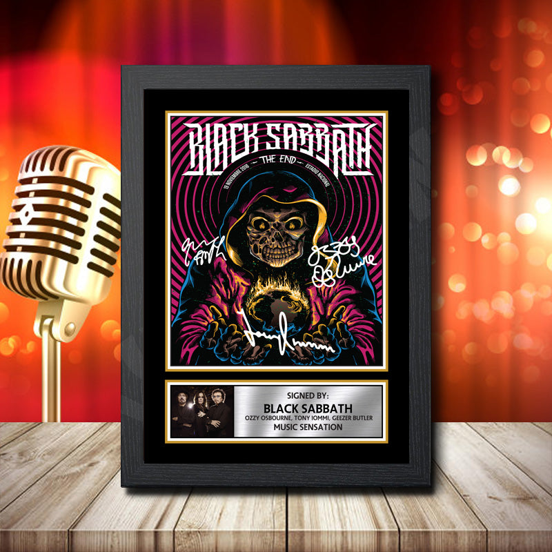Black Sabbath 2 – Printed Signature Music Star Print – Black Sabbath 2