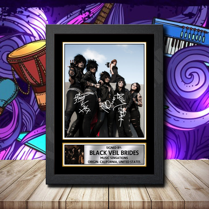Black Veil Brides 1 Printed Signature Rock-Bands Star Poster Print Framed Wall Art Gift – Black Veil Brides 1 Printed Signature Rock-Bands Star Poster Print
