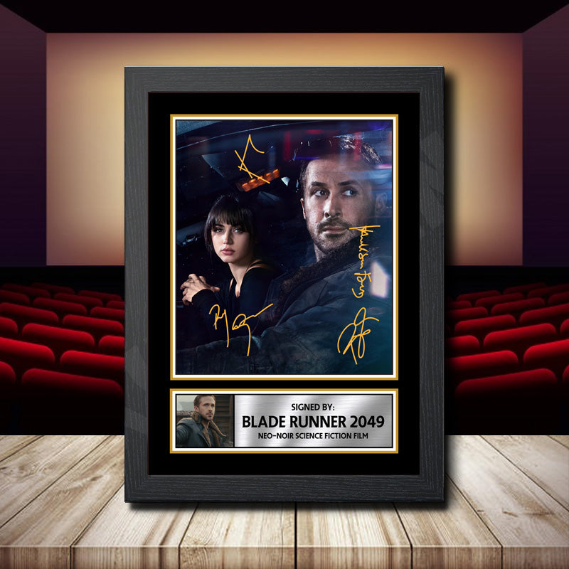 Blade Runner 2049 Printed Signature Movie Star Poster Print Framed Wall Art Gift – Blade Runner 2049 Printed Signature Movie Star Poster Print