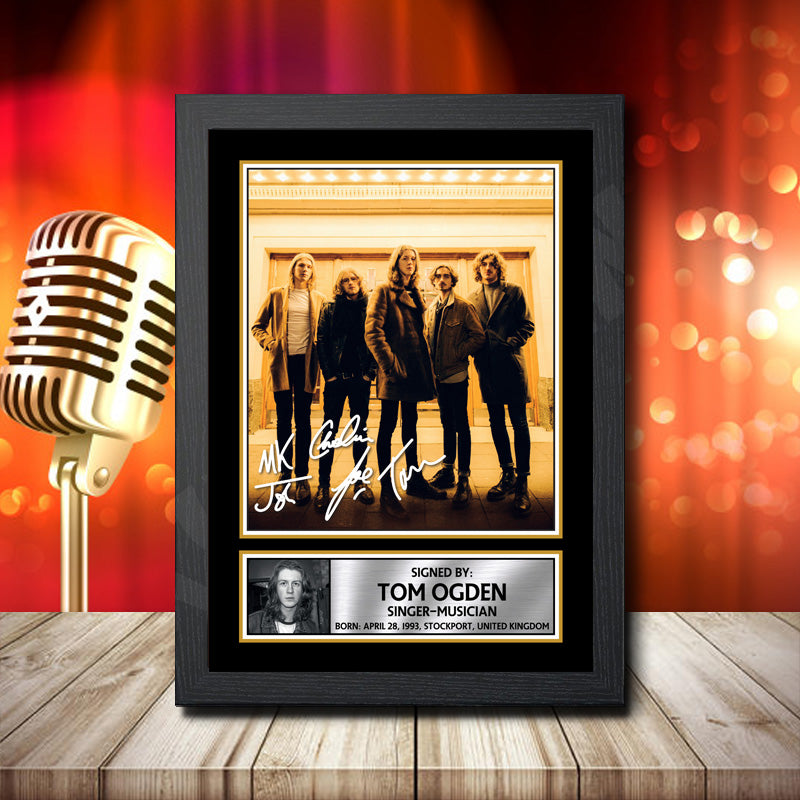 Blossoms Tom Ogden – Printed Signature Music Star Print – Blossoms Tom Ogden