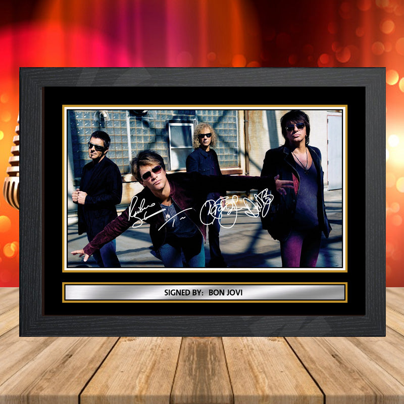 Bon Jovi 5 – Printed Signature Music-Landscape Star Print – Bon Jovi 5
