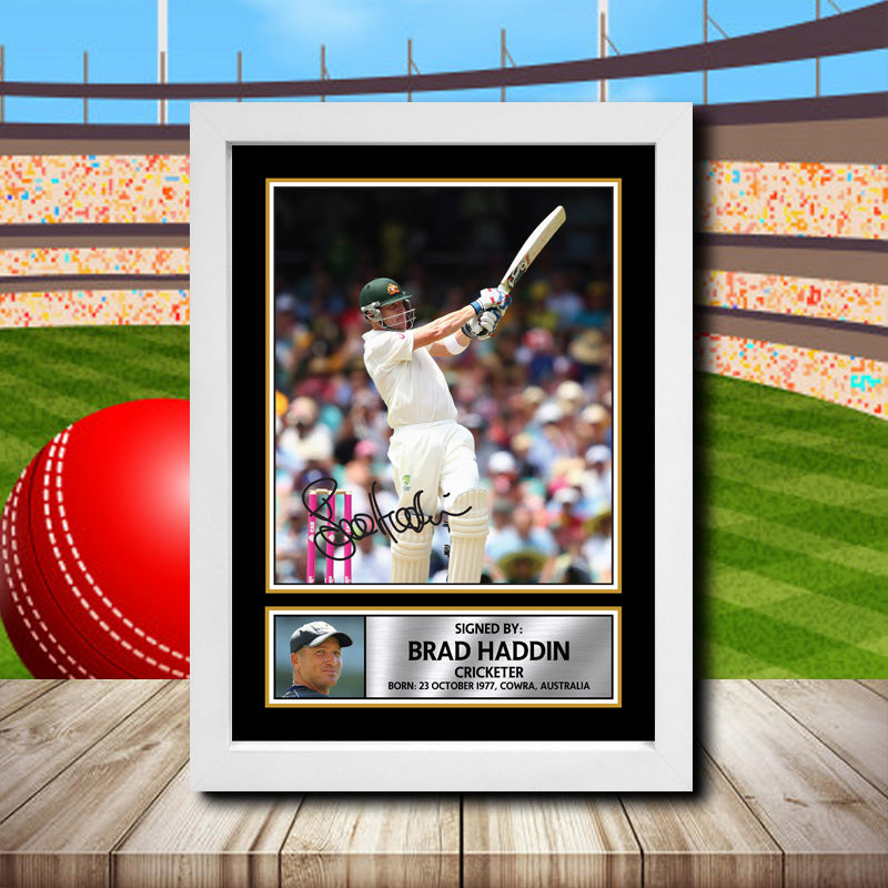 Brad Haddin 2 Printed Signature Cricket Star Poster Print Framed Wall Art Gift – Brad Haddin 2 Printed Signature Cricket Star Poster Print