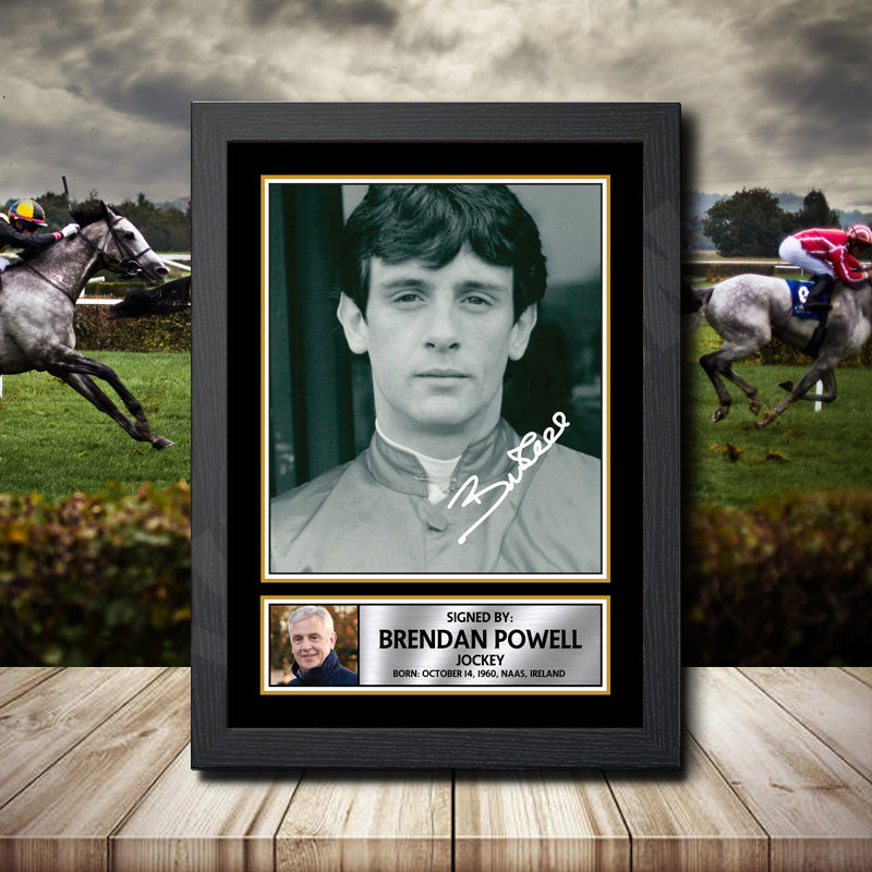 Brendan Powell Printed Signature Horse-Racing Star Poster Print Framed Wall Art Gift – Brendan Powell Printed Signature Horse-Racing Star Poster Print