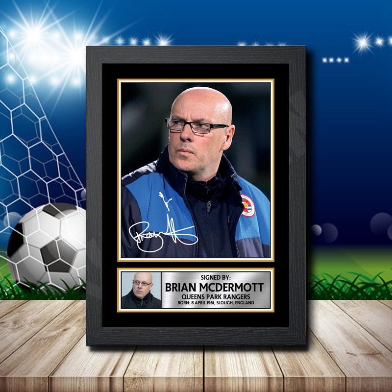 Brian Mcdermott 1 Printed Signature Footballers Star Poster Print Framed Wall Art Gift – Brian Mcdermott 1 Printed Signature Footballers Star Poster Print