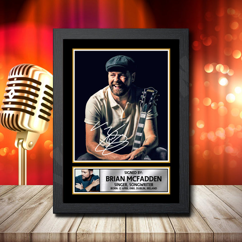 Brian Mcfadden 1 – Printed Signature Music Star Print – Brian Mcfadden 1