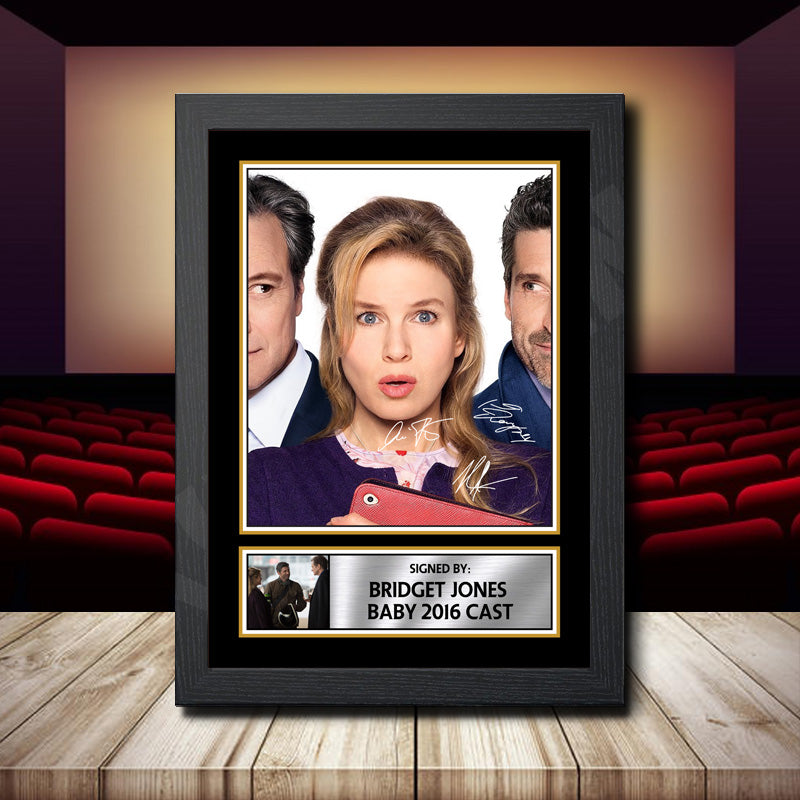 Bridget Jones Baby 2016 Cast Printed Signature Movie Star Poster Print Framed Wall Art Gift – Bridget Jones Baby 2016 Cast Printed Signature Movie Star Poster Print