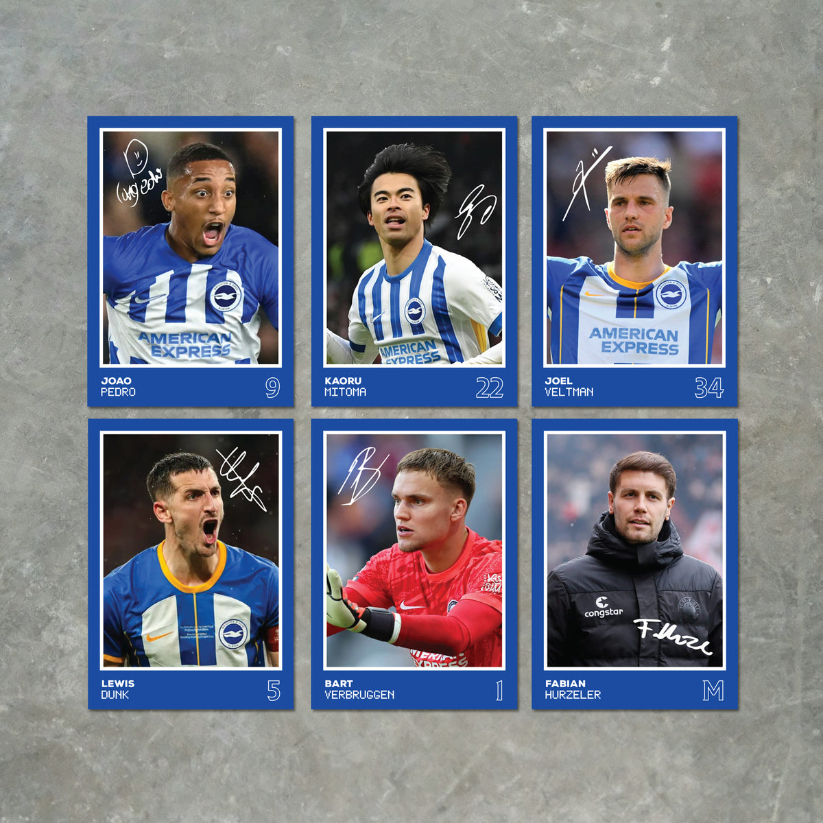 Brighton Players Printed Signature A6 Poster Pack 2