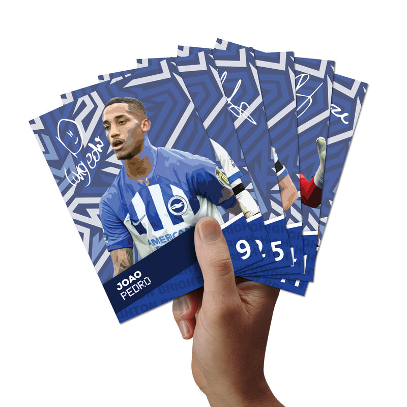 Brighton Players SIGNED A6 Poster Pack - 6 Autographed Poster Print Cards (Pedro, Mitoma, Dunk, Veltman, Verburggen, Hurzler)