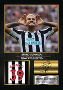 Bruno Guimarães Signed Poster Print – Newcastle United Football Wall Art – Printed Autograph Soccer Memorabilia – Premier League Fan Gift & Sports Bedroom Decor