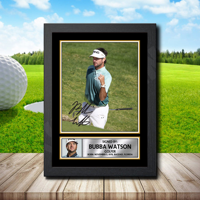 Bubba Watson Printed Signature Golfer Star Poster Print Framed Wall Art Gift – Bubba Watson Printed Signature Golfer Star Poster Print