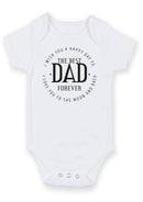Best Dad Ever Baby Grow – Dad Forever Baby Bodysuit – Cute Father's Day Baby Vest Gift from Baby Boy or Girl – Best Dad Father's Day Keepsake Outfit