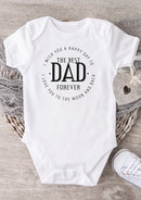 Best Dad Ever Baby Grow – Dad Forever Baby Bodysuit – Cute Father's Day Baby Vest Gift from Baby Boy or Girl – Best Dad Father's Day Keepsake Outfit