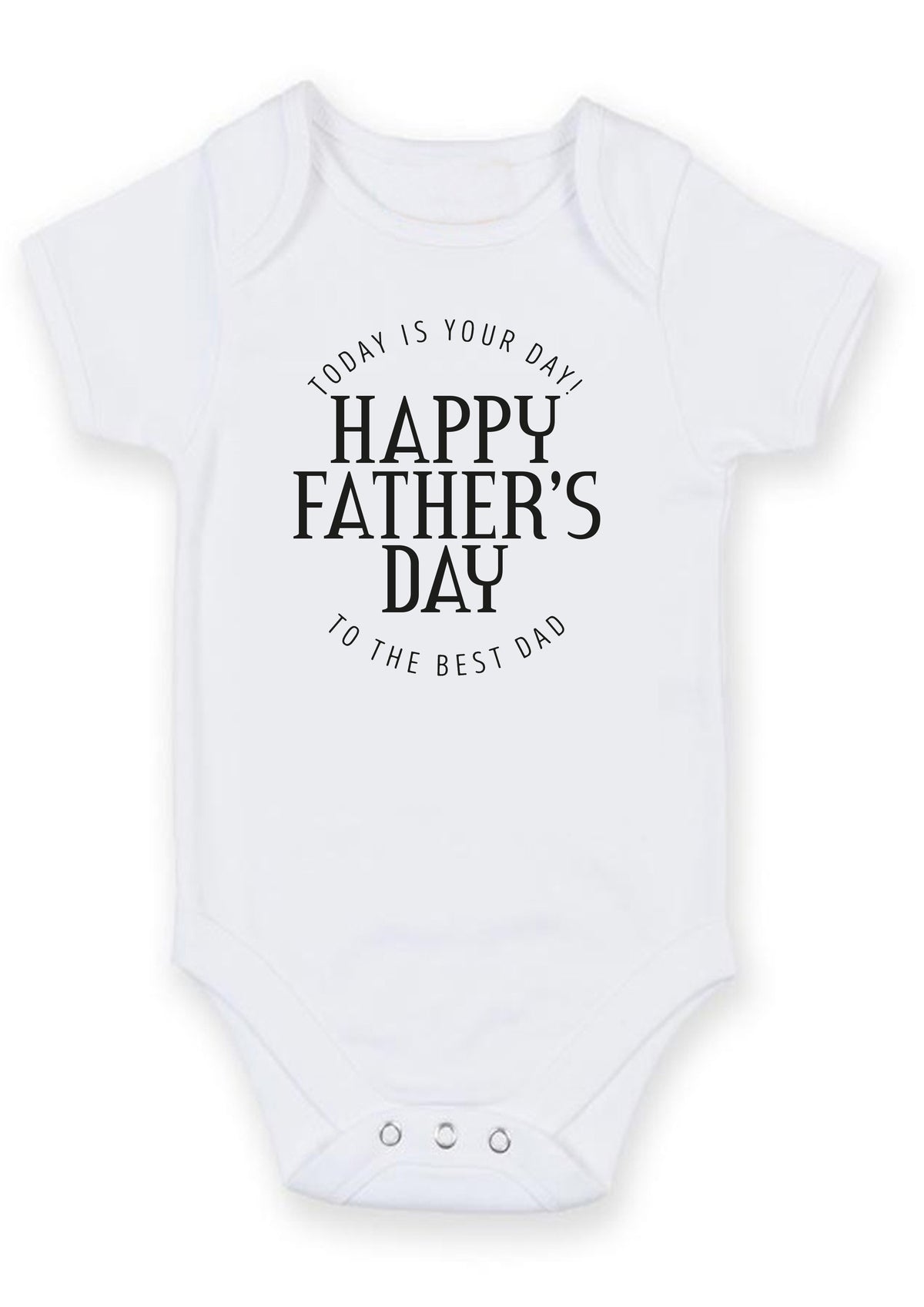 Happy Father's Day Baby Grow – Best Dad Father's Day Baby Bodysuit – Cute Father's Day Baby Vest Gift from Baby Boy or Girl – Happy Father's Day Baby Grow