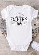 Happy Father's Day Baby Grow – Best Dad Baby Bodysuit – Cute Father's Day Baby Vest Gift from Baby Boy or Girl – Father's Day Keepsake Outfit for Dad