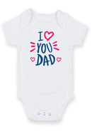 I Heart You Daddy Baby Grow – Cute Father's Day Baby Bodysuit with Heart Design – Adorable Baby Vest for Baby Boy or Girl – Keepsake for Dad from Baby