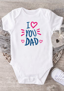 I Heart You Daddy Baby Grow – Cute Father's Day Baby Bodysuit with Heart Design – Adorable Baby Vest for Baby Boy or Girl – Keepsake for Dad from Baby