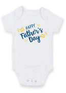 Happy Father's Day Baby Grow – Crown Design Baby Bodysuit – Cute Father's Day Outfit for Baby Boy or Girl – Adorable Gift for Dad from Baby