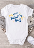 Happy Father's Day Baby Grow – Crown Design Baby Bodysuit – Cute Father's Day Outfit for Baby Boy or Girl – Adorable Gift for Dad from Baby