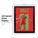 Gareth Bale Signed Poster Print – Wales National Team Legend Wall Art with Signature & Jersey Number 11 – Iconic Forward Memorabilia for Football Fans & Collectors