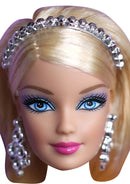 Barbie JB Celebrity Face Mask Fancy Dress Cardboard Costume Mask