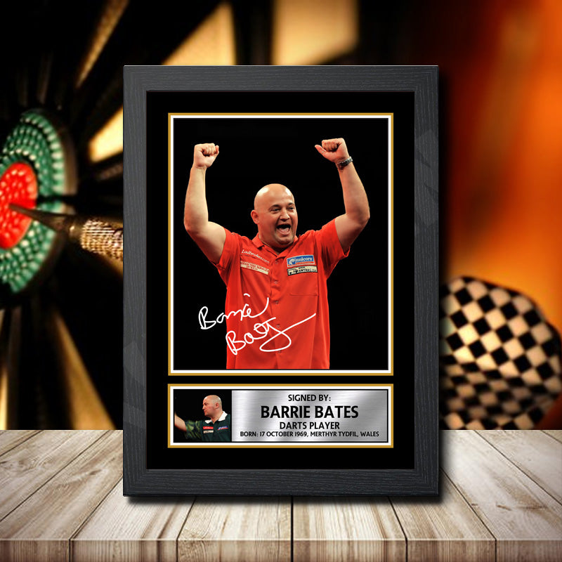 Barrie Bates Printed Signature Darts Star Poster Print Framed Wall Art Gift – Barrie Bates Printed Signature Darts Star Poster Print