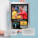 Bart Verbruggen Printed Signed Poster – Brighton & Hove Albion FC & Netherlands Goalkeeper Tribute Wall Art with Jersey – Premier League Football Memorabilia for Fans & Collectors