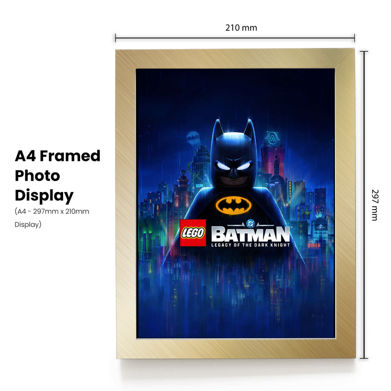 LEGO Batman Legacy of the Dark Knight Poster Print – DC Comics Superhero Wall Art for Kids Room, Bedroom, Playroom & Game Room Decor – Gift for Batman & LEGO Fans