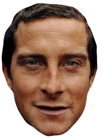 Bear Grylls Celebrity Facemask Fancy Dress Cardboard Costume Mask