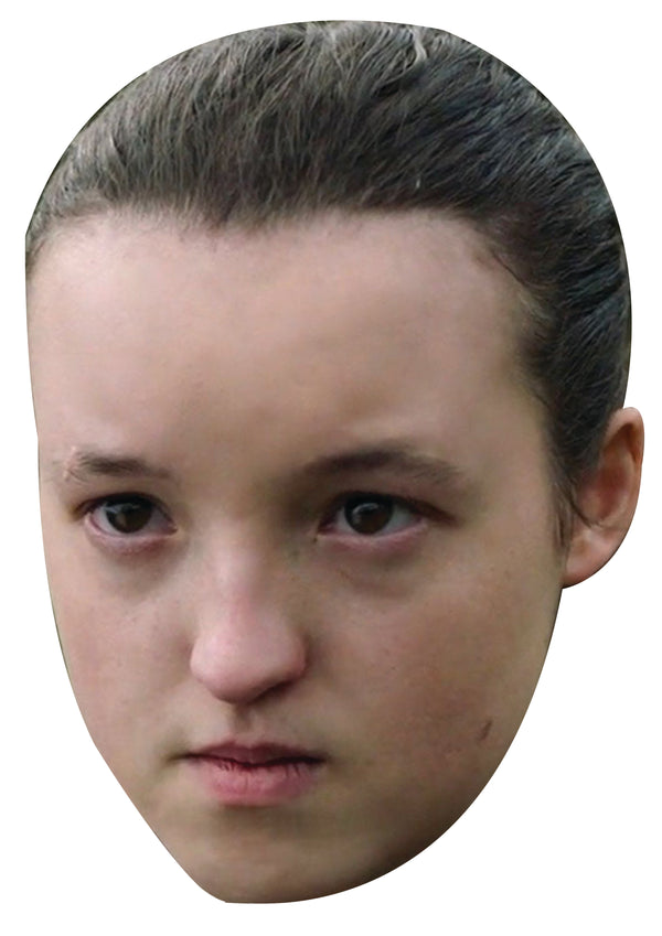 Bella Ramsey Face Mask – Fancy Dress Cardboard Costume Mask