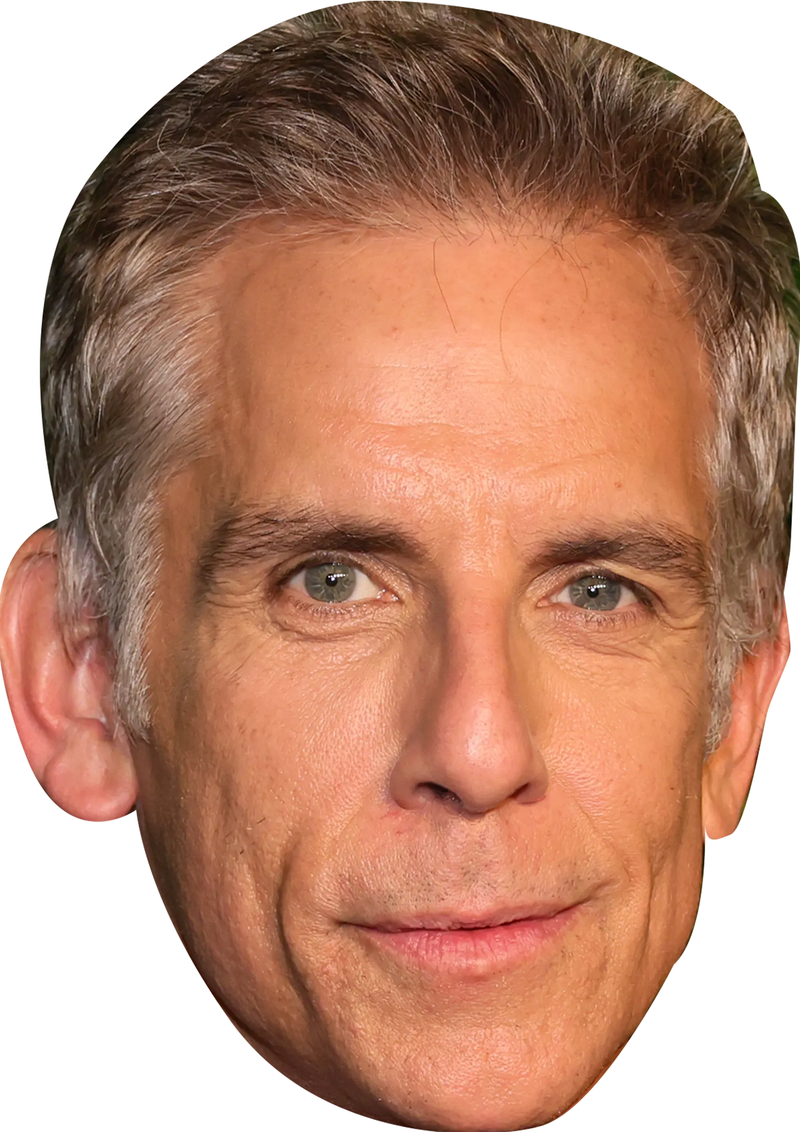 Ben Stiller 2025 Celebrity Face Mask Fancy Dress Cardboard Costume Mask