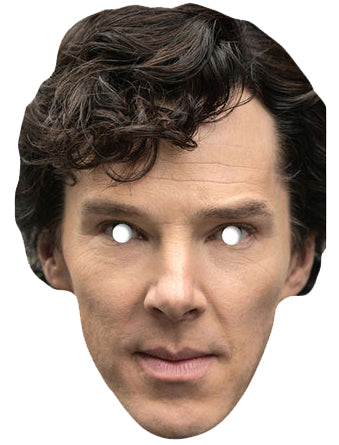 Benedict Cumberbatch - Sherlock Holmes 1 Celebrity Face Mask Fancy Dress Cardboard Costume Mask