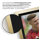 Benjamin Šeško Printed Signed Poster – Manchester United Tribute Wall Art with Jersey & Bio Plaque – Slovenia Striker Memorabilia for Football Fans & Collectors