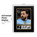 Bernardo Silva Signed Autographed Poster Print – Manchester City & Portugal Football Memorabilia – Authentic Signature – Collector Gift
