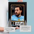 Bernardo Silva Signed Autographed Poster Print – Manchester City & Portugal Football Memorabilia – Authentic Signature – Collector Gift