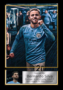 Bernardo Silva Signed Autographed Portrait Poster Print – Portugal & Manchester City F.C. Football Star Wall Art – Soccer Memorabilia Gift for Fans & Collectors