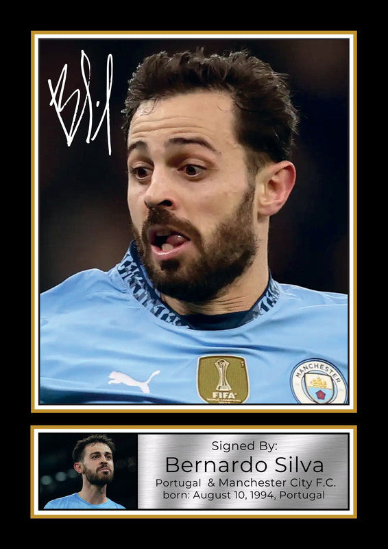 Bernardo Silva Printed Signature Poster Print