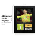 Bernd Leno Printed Signed Poster – Fulham FC & Germany Goalkeeper Tribute Wall Art with Jersey & Bio Plaque – Premier League Football Memorabilia for Fans & Collectors