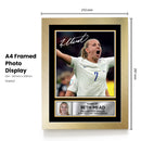 Beth Mead Signed Autograph Poster Print – England Lioness & Arsenal Star  – Framed or Unframed – Gift for Women’s Football Fans