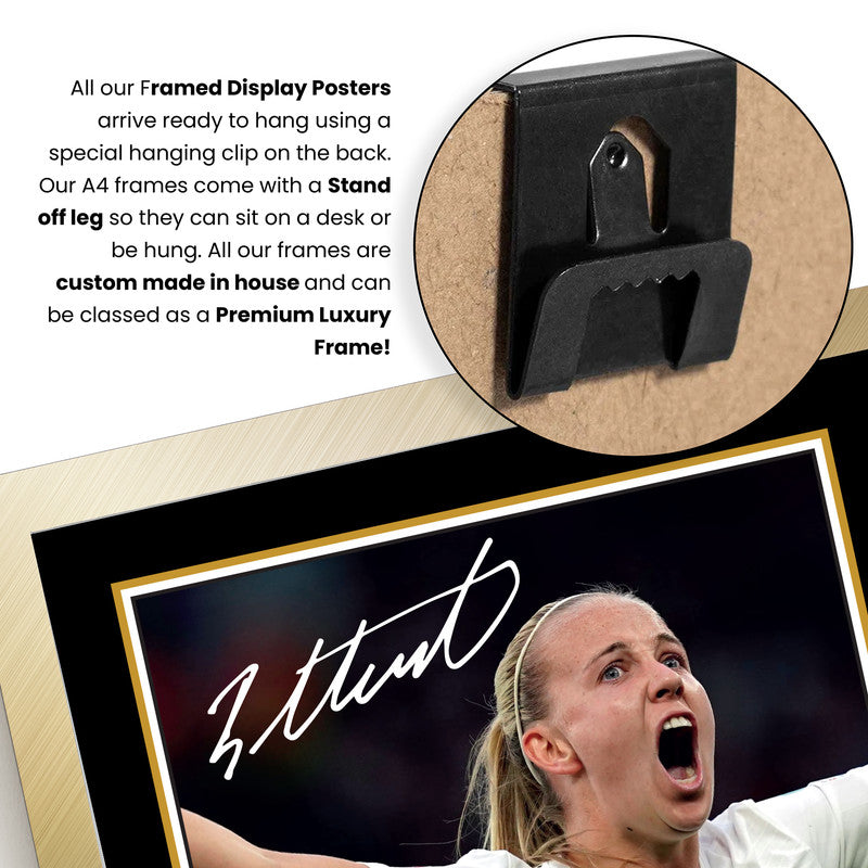 Beth Mead Signed Autograph Poster Print – England Lioness & Arsenal Star  – Framed or Unframed – Gift for Women’s Football Fans