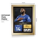 Beto Printed Signed Poster – Everton FC & Portugal Striker Tribute Wall Art with Jersey & Bio Plaque – Premier League Football Memorabilia for Fans & Collectors